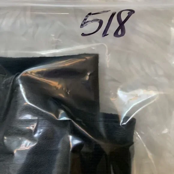 MY TRIBE wool blend Moto knit jacket leather trim full zip front zip pockets - Picture 11 of 11